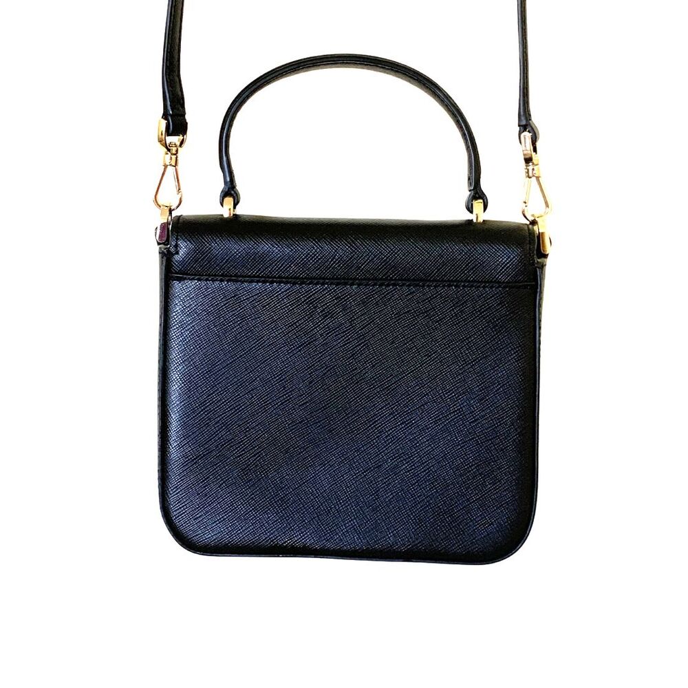 Kate Spade New York Black Staci Square Crossbody Saffiano Leather - Picture 4 of 13